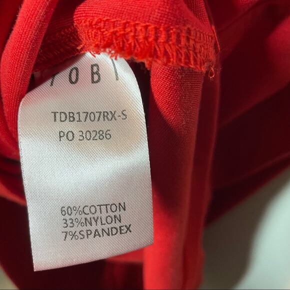 Tobi Cross Your Heart Bodycon Red Dress Large - Picture 5 of 7